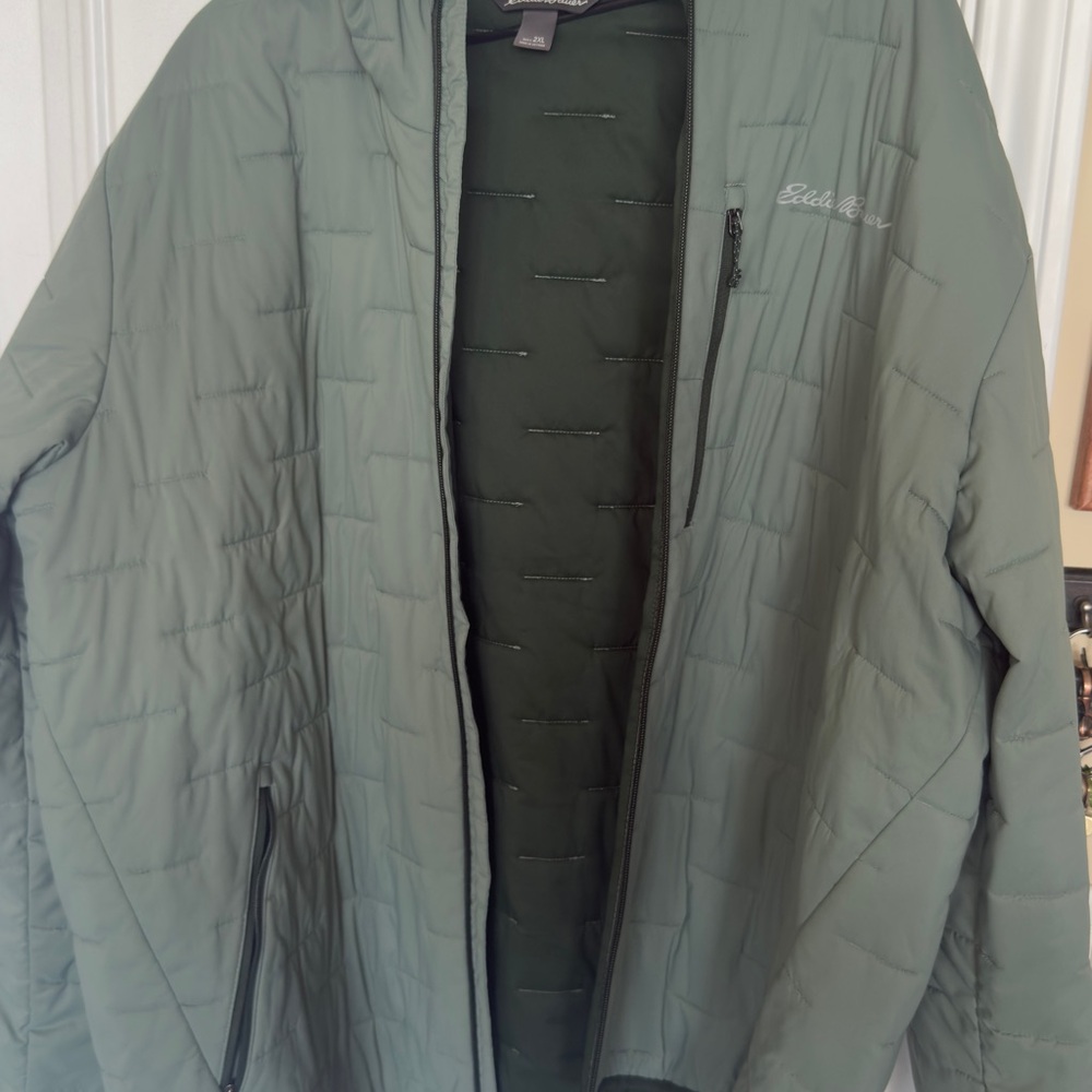 Eddie Bauer Olive Puffer Jacket
